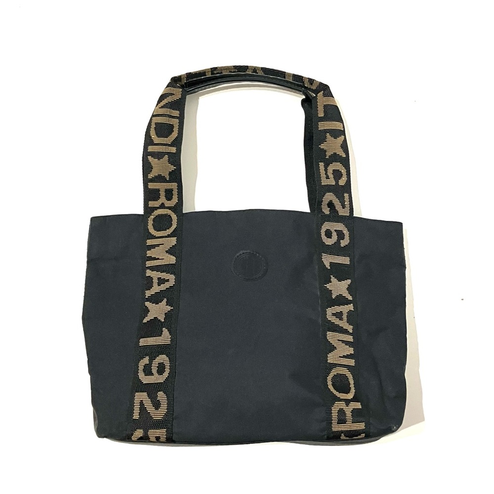 Vintage Fendi Roma Nylon Small Tote Handbag